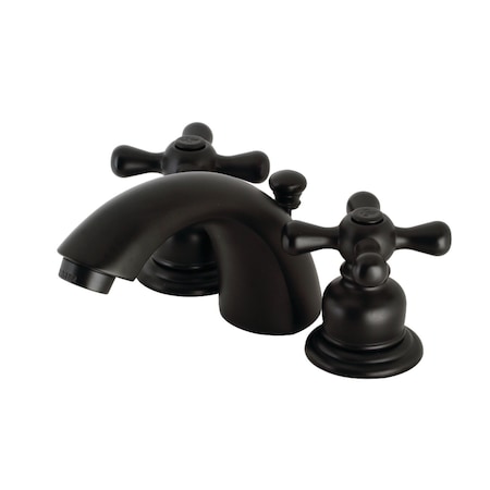 Kingston Brass KB940AX Mini-Widespread Bathroom Faucet, Matte Black KB940AX